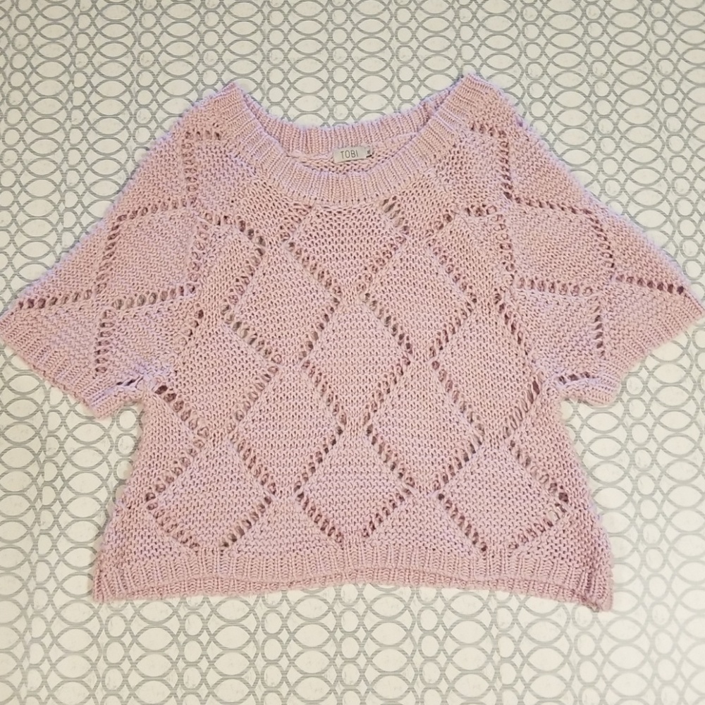 TOBI Knit Oversized Sweater Lavender Purple, XS